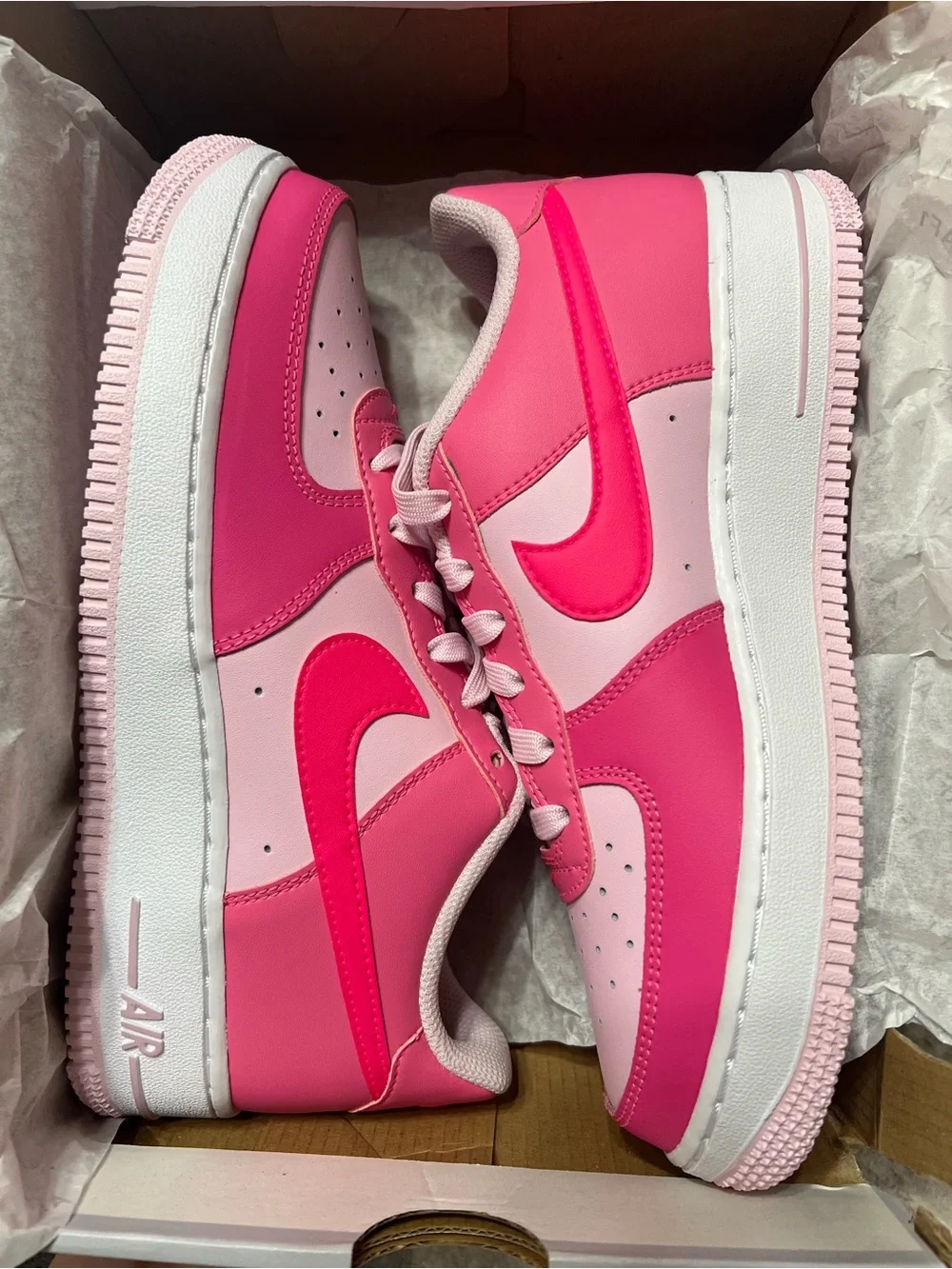 Nike Air Force 1 Pinksicle/Pink Foam/ Hyper Pink Youth 6/ Women’s 7.5 - Picture 11 of 13